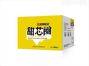 好阿又食品公司甜芯圈手撕棒面包休閑食品包裝設計案例圖片 西風東韻